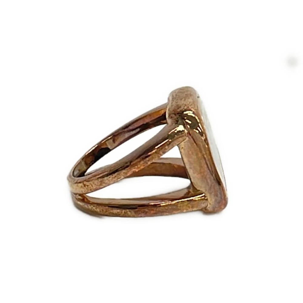 Hermès Corozo Ring Rose Gold White Shell Hardware Shell Serie - Picture 2 of 5